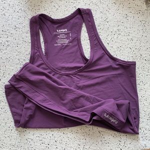 NEW B.tempted Racerback purple stretch tank